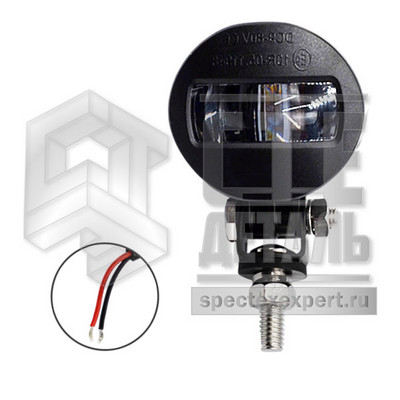 Фара светодиодная LED (красный свет зона 10-80 В)