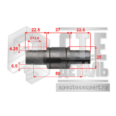 Ось бокового ролика каретки Toyota 7-8FD15-20
