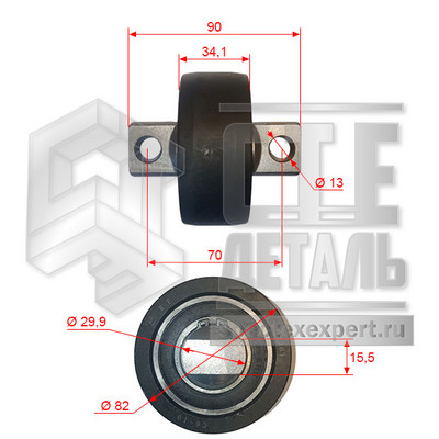 Ролик каретки боковой Dalian CPCD50-70
