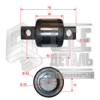 Ролик каретки боковой Mitsubishi