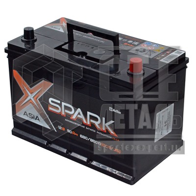 Аккумуляторная батарея Spark ASIA 90A/h 680/850A (EN/JIS) R+