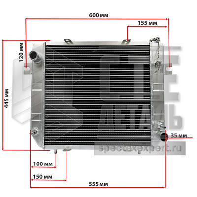 Радиатор охлаждения JAC CPCD10-18 (C240)