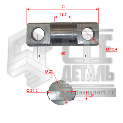 Ось бокового ролика Toyota 62-8FD15