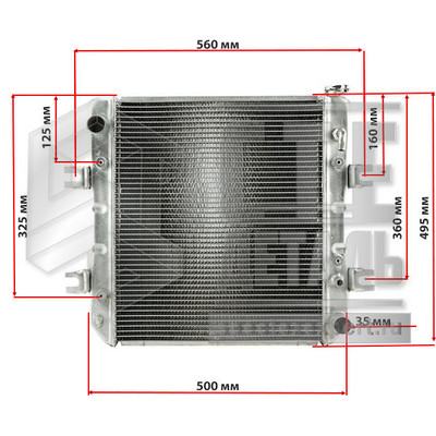 Радиатор охлаждения Hangcha CPCD10-18 R (4TNE92, C240)