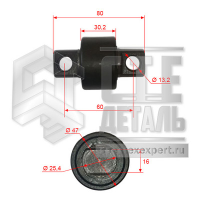 Ролик каретки мачты Hangcha CPC(Q)D20-35 A