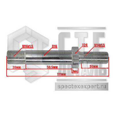 Шпилька ступицы ведущего моста Hangcha CPC(Q)D10-18 (в сборе с гайкой)