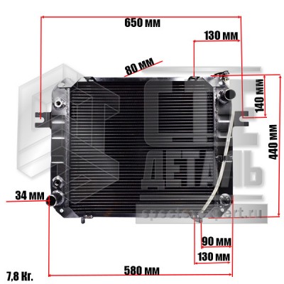 Радиатор охлаждения Heli CPCD10-18 (K21, K25, 485BPG)
