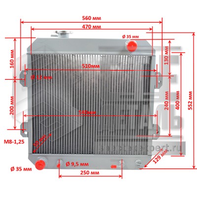 Радиатор Nissan J02